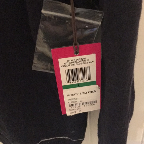 Vince Camuto Navy Lightweight Cardigan - Picture 3 of 5